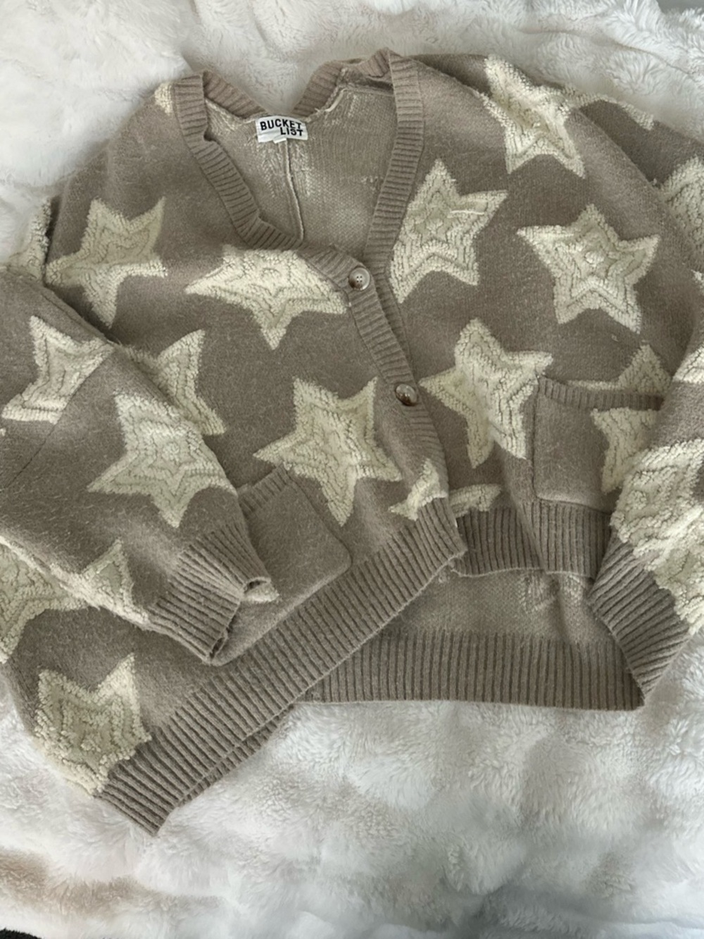 BUCKETLIST Neutral Taupe Lightweight Knit Sweater